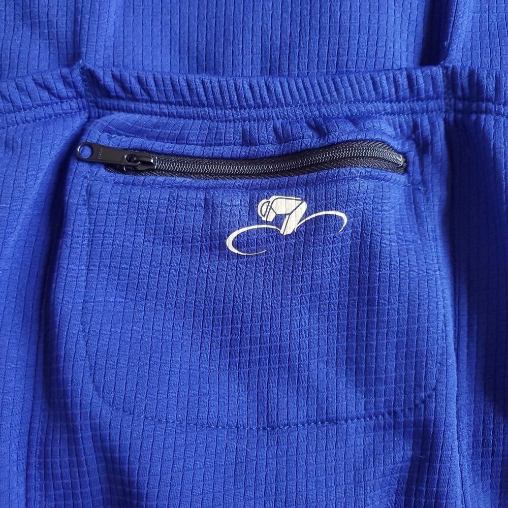 Vintage Bellwether Cycling Jersey XL Blue Full Zip Long Sleeve Polyester - Picture 5 of 11